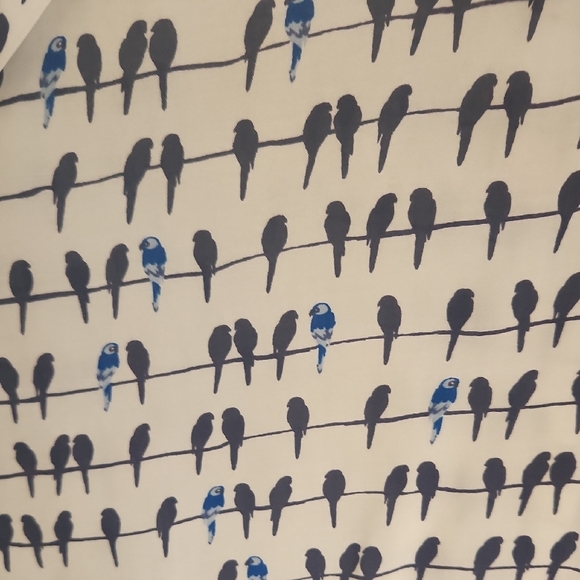 Jane and Delancey Birds On A Wire Print Blouse - Picture 3 of 5